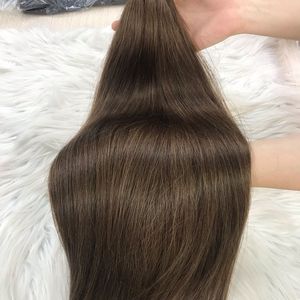 Paquete de cabello virgen a granel RECTO NATURAL de alta calidad, tupé de cabello negro crudo, encaje suizo, mujeres negras, 28 pulgadas, estirado, un donante - Product Image 3