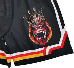 2025 personalizado de alta calidad al por mayor transpirable de secado rápido Just Don pantalones cortos de malla Joggers Fitness entrenamiento atlético sólido ecológico - Product Image 3