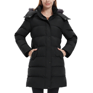 Parka d'hiver pour femmes, col en fausse fourrure, rembourrage épais, coupe ample, nouveau motif imprimé en coton, poches enduites, vestes pour femmes - Product Image 1