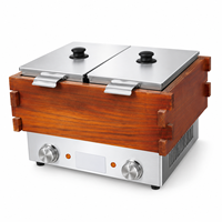 Cuisinière Oden de comptoir professionnelle en acier inoxydable, marmite à soupe pour snack-bars et magasins de proximité