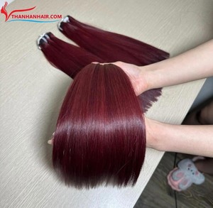 Precio al por mayor Color hueso recto extensión de cabello crudo extensión de cabello de trama varios colores de alta calidad 100% extensión de cabello virgen - Product Image 2