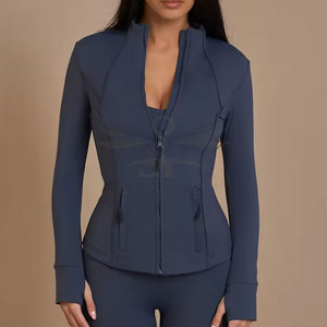 Veste de sport respirante et écologique pour femme, idéale pour l'automne, personnalisable OEM, haute qualité, vente en gros - Product Image 2