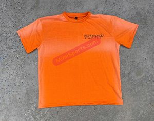 Trending Orange Custom Sweat Short con Sun Faded Wash Effect Chenille Bordado y etiquetas Etiquetas Precio bajo Jogging Shorts - Product Image 3