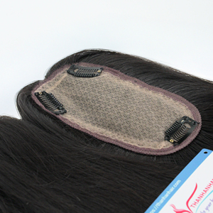 Venta al por mayor Remy Virgin Vietnam Extensiones de cabello humano Hueso recto Topper Color negro Listo para enviar - Product Image 2