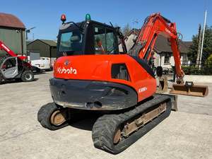 รถขุดขนาดเล็ก Kubota KX040-5 มือสอง สภาพดี พร้อมใช้งาน เครื่องยนต์ดีเซลสำหรับงานหนัก เหมาะสำหรับงานก่อสร้าง - Product Image 6