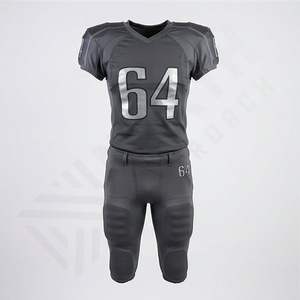 Uniforme de football américain pour adultes, taille plus, tissu en polyester léger renforcé, contrôle de la transpiration, confort de performance, vêtements d'équipe - Product Image 1