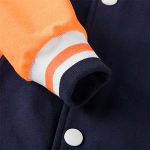 Veste de baseball varsity pour homme avec logo personnalisé, col montant, veste de collège - Product Image 5