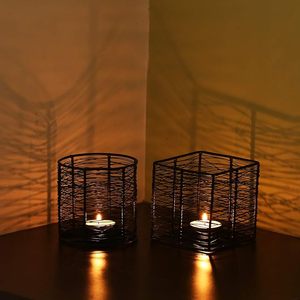 Bonne vente Nouveau design Bougeoir fantaisie en métal pour la décoration de la maison Bougeoir fait maison Prix de gros Bougeoir - Product Image 2