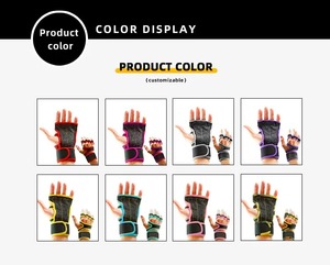 แฟชั่นใหม่ถุงมือออกกำลังกายเล่นกีฬาถุงมือยกน้ำหนักปรับแต่งได้สำหรับทุกเพศ - Product Image 3