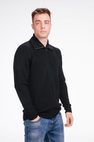 Alexander Herren Premium 100% Woll-Cardigan Dünner Winter-Pullover Hoher Rollkragen Vintage-Dekoration Flachgestrickt Atmungsaktiv