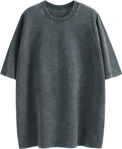 Vente en gros à chaud T-shirt délavé à l'acide pour hommes Design unique Marque privée personnalisée Vêtements d'été 100% coton tricoté - Product Image 1