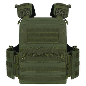 Portador de placa táctica de liberación rápida 1000D Nylon multifunción Molle senderismo chaleco táctico de combate protector - Product Image 3