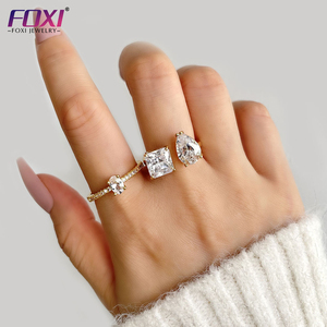 Jolie bague ajustable en argent Sterling 925 pour femme - Product Image 3