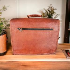 Sac messager unisexe vintage en cuir véritable fait à la main personnalisé pour mallette d'ordinateur portable - Product Image 5