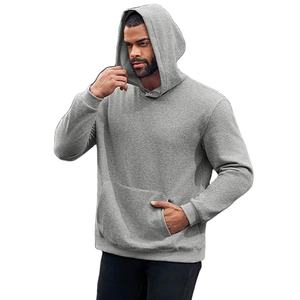 Jersey de gimnasio de peso pesado personalizado Unisex, Sudadera con capucha bordada con logotipo de impresión Digital, ropa de Fitness de hombro caído de gran tamaño para invierno - Product Image 1