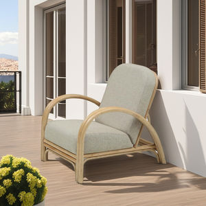 Sillón de Ratán Moderno Ankara en Oferta, para Uso en Exteriores, con Cojín Cómodo, Diseño Elegante para Apartamentos, Hoteles y Villas, Ideal para Relajarse - Product Image 1