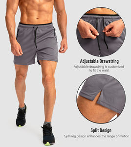 Pantalones Cortos Deportivos Casuales de Verano para Hombre, Transpirables, de Secado Rápido, de Poliéster/Algodón y Tela de Estambre, Colores/Logotipo Personalizados - Product Image 5