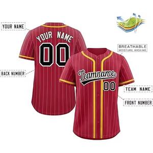 Camiseta de Béisbol Estadounidense Transpirable, Camisetas de Béisbol Unisex Personalizables de Alta Calidad con Número Personalizado - Product Image 2