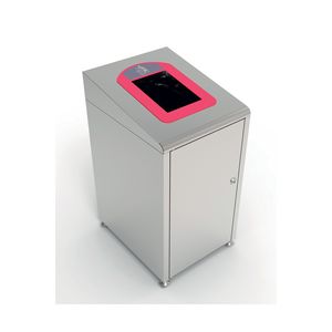 ถังสแตนเลสเปิดด้านบนสี่เหลี่ยมสำหรับใช้ในที่ทำงานกรอบรีไซเคิลโคอาล่ามีรหัสสีอยู่ตรงกลางปิดได้ตามต้องการ - Product Image 1