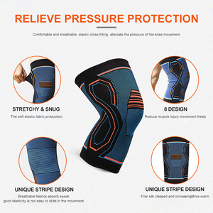 ปลอกรัดเข่ายืดหยุ่นได้ทำจากไนลอนเพื่อบรรเทาอาการปวดขณะปีนเขา - Product Image 2