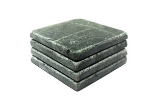 Natural Stone Marble <b>Coaster</b> Set With <b>Cork</b> Backing 4 Pieces Absorbent Handmade Home Decor Gift - Product Image 3