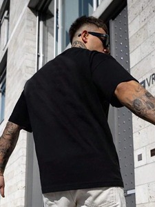 Camiseta de Mezclilla con Estampado de Leopardo para Hombre, Diseño Nuevo, Alta Calidad, Logotipo Personalizado, 100% Algodón, en Venta - Product Image 2