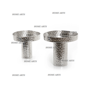 Set Of 2 Different Sizes Cake Stand With Greatest Quality Metal Snacks <b>Dessert</b> Stand From Manufacturer In India - Product Image 4