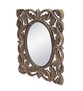 Espejo de Pared Vintage con Marco Tallado a Mano, Diseño Clásico, Acabado Elegante, el Toque Perfecto para la Decoración de un Hogar de Lujo - Product Image 3