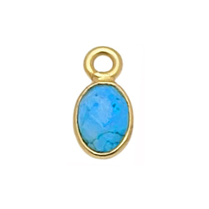 Dijes Ovalados de Cuarzo Ahumado de 6x4 mm con Engaste de Plata de Ley 925 Chapado en Oro, Colgante de Cuarzo Ahumado, Proveedores de Joyería de Plata - Product Image 2