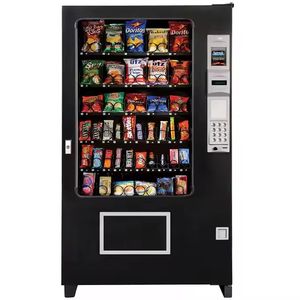 Máquina Expendedora de Snacks con Pantalla Táctil, Dispensador de Bebidas Sin Refrigeración, Color Negro, Autogestión Minorista - Product Image 4