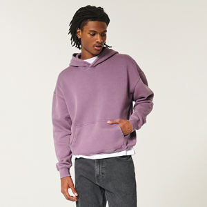 Sweats à capuche personnalisés pour hommes 100% coton lourd luxe qualité impression personnalisée surdimensionné Streetwear pulls à capuche pour hommes - Product Image 1