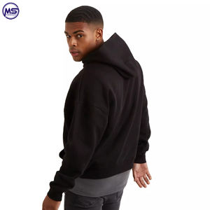 2022 sweat à capuche surdimensionné professionnel pour hommes avec impression de logo personnalisé matériau en coton de haute qualité teint uni pour une utilisation en hiver - Product Image 2