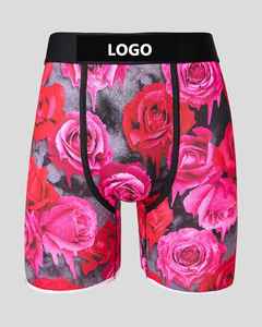 2026 Wholesale Style <b>Men's</b> Underwear Boxer Briefs 100% Cotton Hip Hop Elastic Waist Waterproof Sublimation Boxers <b>Shorts</b> - Product Image 4