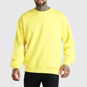 <b>Mens</b> Oversize <b>Sweatshirt</b> Blank O-Neck Fleece Lined Winter OEM High Quality Plus Size Streetwear - Product Image 5