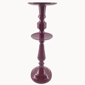 Candelabro de aluminio de alta calidad Violeta Lujo Navidad Boda Decoración Portavelas Volumen Artesanías - Product Image 1