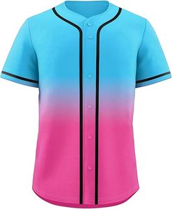 เสื้อเบสบอลผ้าซับลิเมชันใส่สบายเสื้อเจอร์ซี่พร้อมลูกเบสบอล - Product Image 4