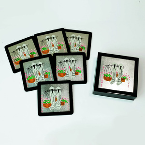 Accesorios para el hogar posavasos lacados de alto brillo superventas posavasos lacados hechos a mano para la venta - Product Image 3