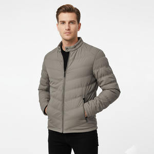 Chaqueta Acolchada con Capucha Estándar de Lona de Diseño Personalizado para Hombre, Ropa de Alta Calidad, Resistente al Viento, Cálida, con Frente Alto - Product Image 1
