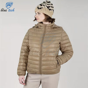 Chaqueta Acolchada de Invierno para Mujer, Tejida, de Alta Calidad, Impermeable, Cortavientos, Cálida, Informal, de Moda, Servicio OEM - Product Image 2