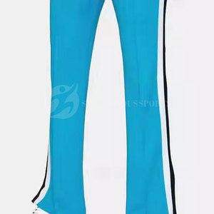 Pantalones de lona 100% algodón para mujer, de cintura media, con cordón, encaje, ajustados, acampanados, ecológicos, estilo urbano, de invierno, con logo personalizado - Product Image 5