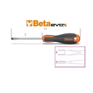 BETA Evox Tournevis chromés pour vis à tête fendue Multi-Pack avec embouts noirs - Product Image 4