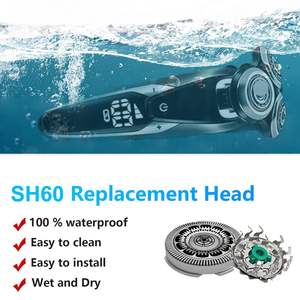 Cabezales de Repuesto para Afeitadora Eléctrica, Compatibles con la Serie de Afeitadoras Eléctricas Recargables, para Cara y Cuerpo, Resistentes al Agua y Lavables - Product Image 6