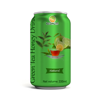 Puree Lemon Campur Madu Rasa Matcha Kaleng 250ml 330ml Kemasan Besar OEM/ODM Label Pribadi Minuman Alami Bernutrisi