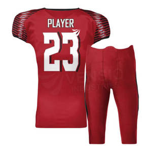 Uniformes de fútbol americano al por mayor conjuntos de colores de diseño personalizado con características transpirables desgaste Premium para aficionados y jugadores - Product Image 2