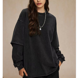 Sudadera con Capucha Personalizada para Hombre, 100% Algodón, Estilo Vintage, con Cremallera, Gruesa, Desgastada, de Doble Capa, Ajustada, para Invierno, Estilo Urbano - Product Image 6