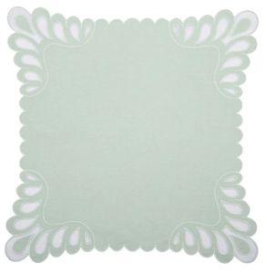 Mantel individual de lino con bordado sutil para decoración minimalista de mesa de comedor, reutilizable, lavable, textura suave - Product Image 1
