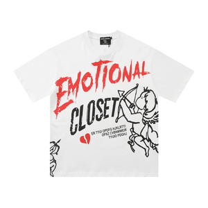 MIXED EMOTION เสื้อยืดแขนสั้นผ้าฝ้ายคอกลมพิมพ์ลาย - Product Image 4