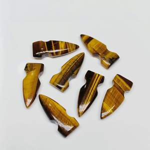 Pierre précieuse naturelle en forme de balle 26X10mm sculptée à la main pour la fabrication de bijoux en vrac - Product Image 2