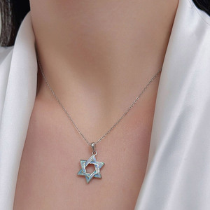 Low MOQ Wholesale Jewelry 925 <b>Sterling</b> <b>Silver</b> Christian <b>Cross</b> Pendant Zircon Inlay Classic Party Necklace - Product Image 6