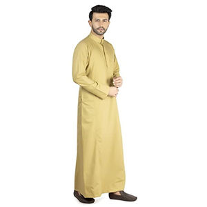 ALBUROOJ IMPEX Thobes pour hommes fabriqués au Pakistan et brodés Daffah Thobe Vêtements arabes pour hommes musulmans - Product Image 5